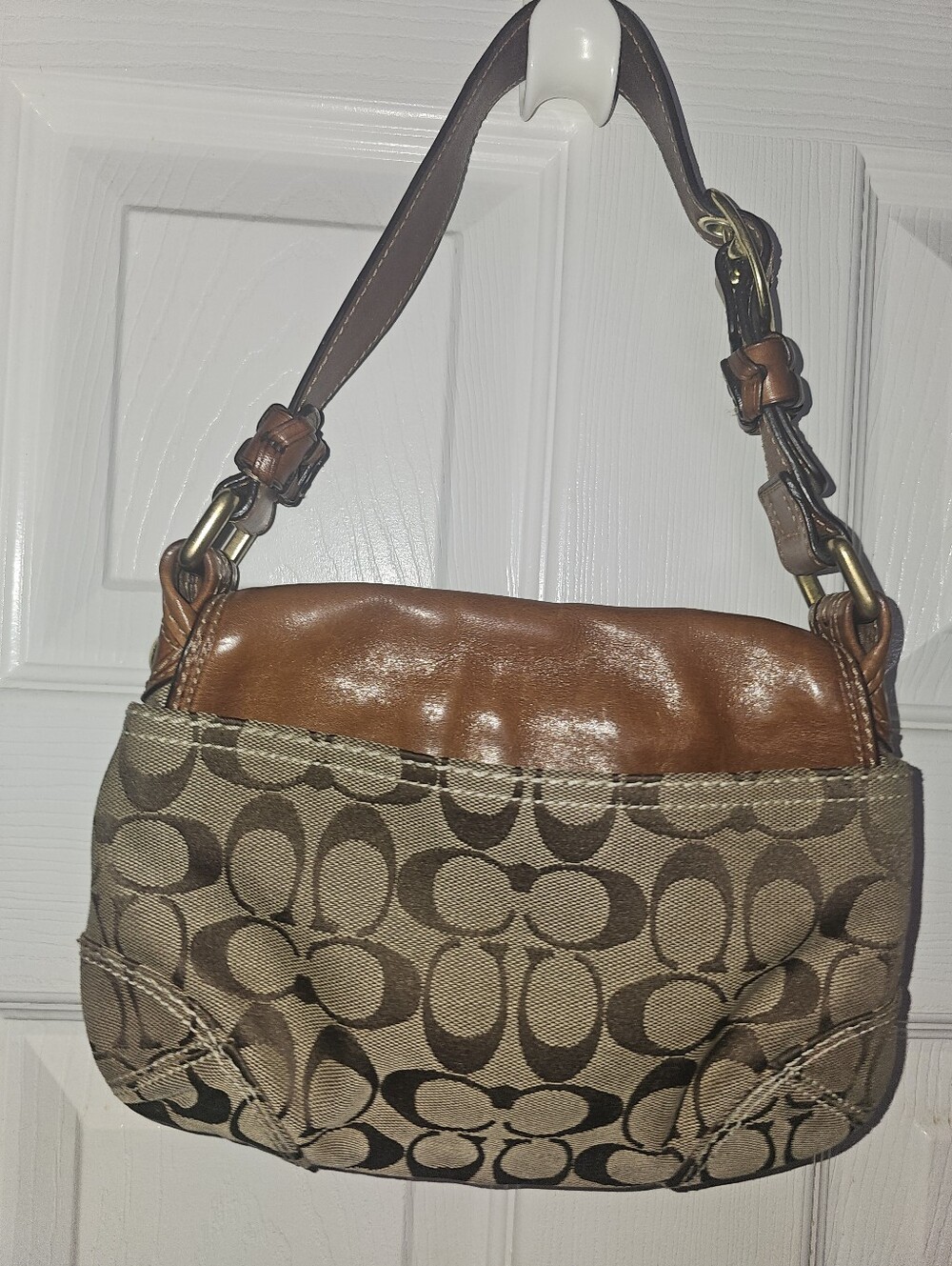 Y2K Vintage Coach Bleecker SoHo Signature Flap Shoulder Bag Purse Style 11441 - Picture 6 of 16